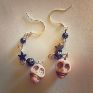 Pink Skull dia de los muertos HALLOWEEN🎃 earrings